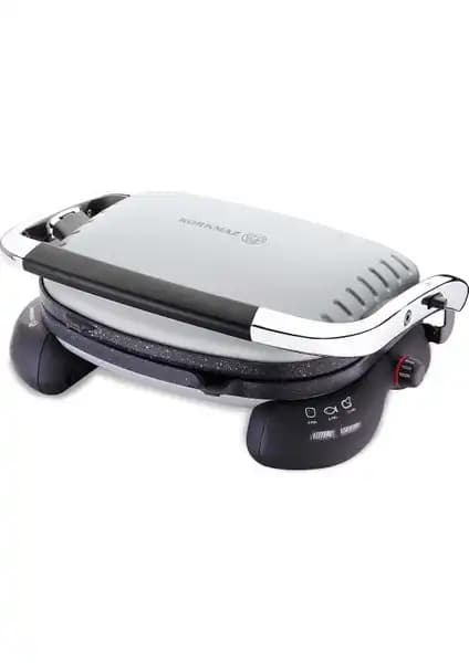 Korkmaz Castron Gri Tost Makinesi: Çok Fonksiyonlu ve Yüksek Performanslı Mutfak Aleti