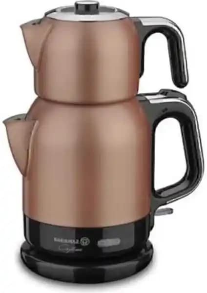 Korkmaz Çaytema Rosagold Krom Elektrikli Çaydanlık: Şık Tasarım ve Yüksek Performanslı Kullanım