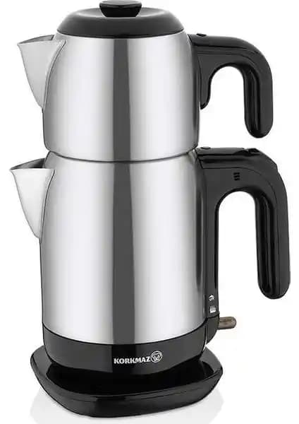 Korkmaz Demtez SatinSiyah Elektrikli Çaydanlık: Modern Tasarım ve Güçlü Performans