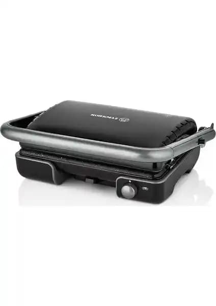 Korkmaz Tostella Siyah-Gri Tost Makinesi: Dayanıklı ve Çok Fonksiyonlu Mutfak Aleti