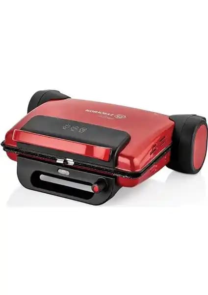 Korkmaz Tostema Kırmızı Midi Tost Makinesi: Estetik ve Çok Yönlü Kullanım Özellikleri