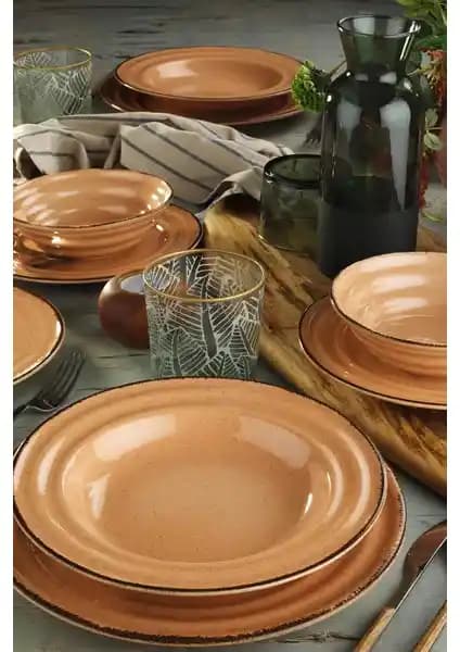 Kütahya Porselen Pearl Tuana 24 Parça Yemek Seti Şık ve Dayanıklı Tasarım