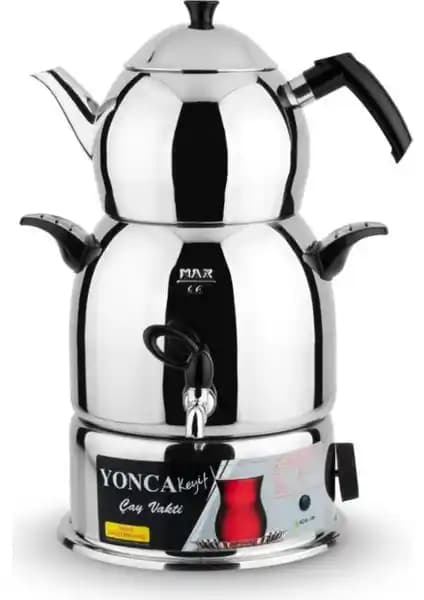 Lines Yonca Keyif Çelik Semaver: Dayanıklı ve Pratik Tasarımıyla Çay Keyfini Yükselten Ürün