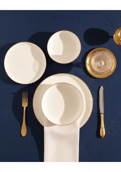 Madame Coco Madelyn 24 Parça Porselen Yemek Takımı Şık ve Dayanıklı Tasarımıyla Sofralarınıza Zarafet Katar
