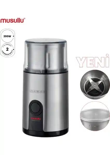 Musullu Kahve ve Baharat Öğütücü 200W ile Mükemmel Öğütme Deneyimi Sunar
