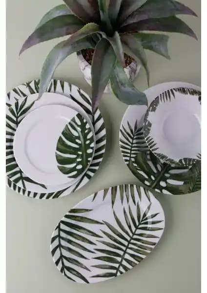 Porland 32 Parça Botanik Yemek Takımı Şık ve Dayanıklı Porselen Seti