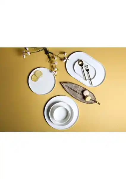 Porland Chopin Alumilite 27 Parça 6 Kişilik Porselen Yemek Takımı Şık ve Dayanıklı Tasarım