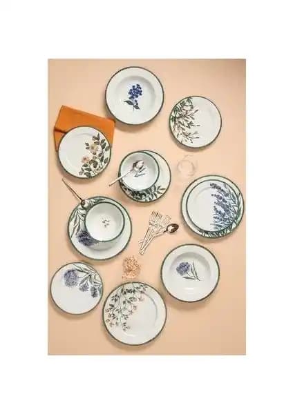 Porland Flower Garden 6 Kişilik Porselen Yemek Takımı Şık ve Dayanıklı Tasarım