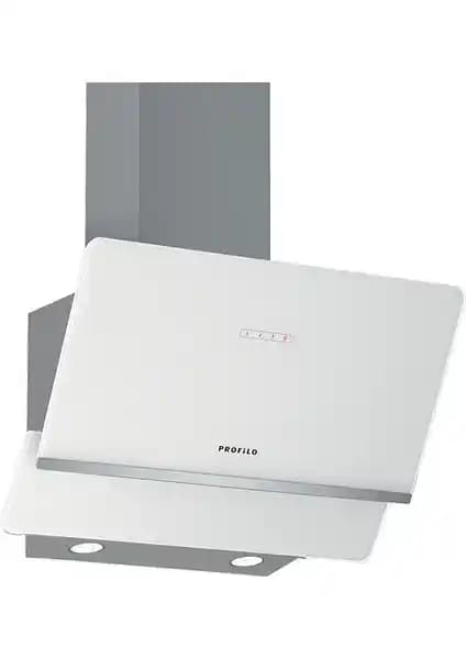 Profilo DVK6J621 Beyaz Cam Yüzey Duvar Tipi Davlumbaz Modern Mutfaklar İçin Uygun Tasarım ve Performans