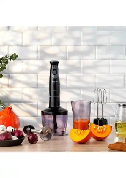 Schafer Chef Pro El Blender Seti Siyah Güçlü ve Çok Fonksiyonlu Mutfak Aleti