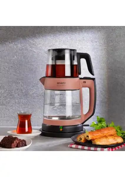 Schafer Optimal Elektrikli Cam Çay Makinesi Rosegold: Modern Tasarım ve Fonksiyonellik