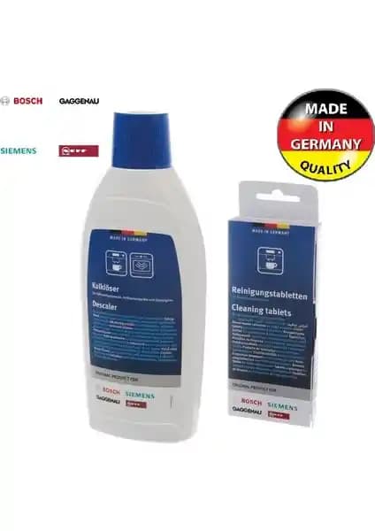 Siemens Kahve Espresso Makinesi Bakım Seti Temizlik ve Kireç Çözücü Ürünleri