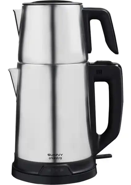 Sunny Orkestra Elektrikli Çay Makinesi Inox: Modern ve Fonksiyonel Tasarımıyla Çay Keyfi