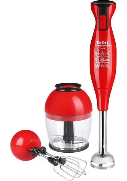 Tefal MasterBlend El Blenderı Seti 700W Kırmızı: Güçlü ve Çok Fonksiyonlu Mutfak Gereci