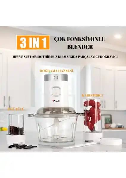 Yui M-2001 3'ü 1 Arada Rondo Seti: Çok Fonksiyonlu ve Şık Mutfak Yardımcısı