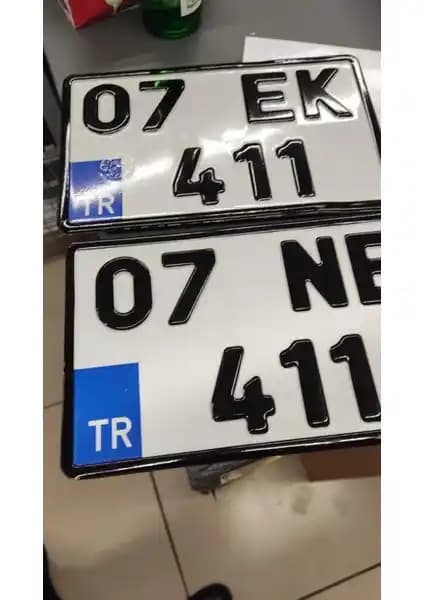 3M 15x25 cm Standart Motor Plaka Aksesuarı Yasal ve Estetik Uygunluk Sağlar