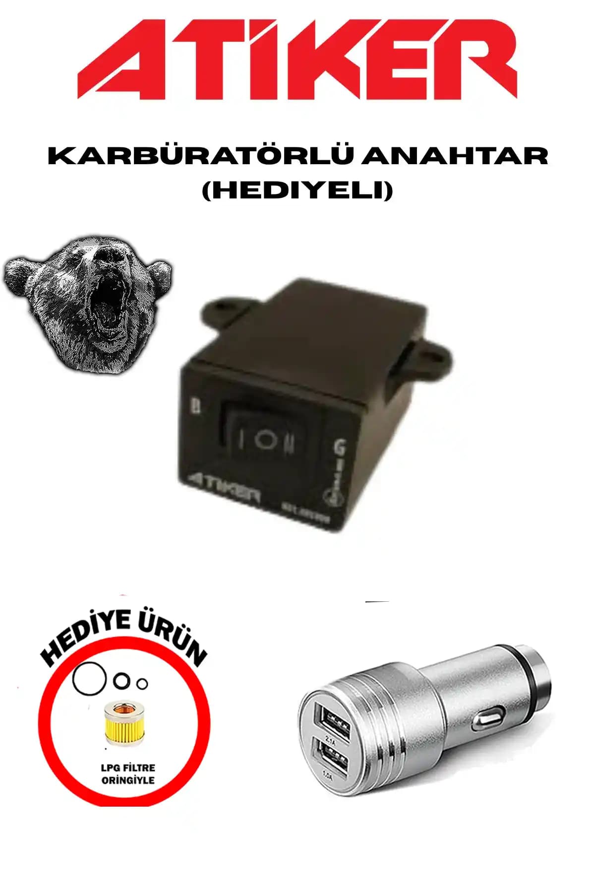 Atiker Karbüratörlü LPG Düğmesi: Kolay Yakıt Geçişi ve Güvenilirlik Sağlayan Elektronik Anahtar