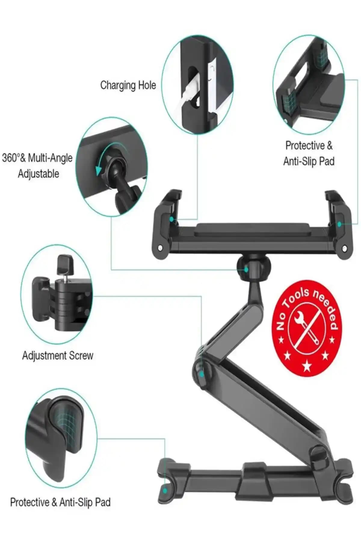 Avrupa Menşeli Araç İçi Tablet Tutucu: Fonksiyonellik ve Estetiği Bir Arada Sunar