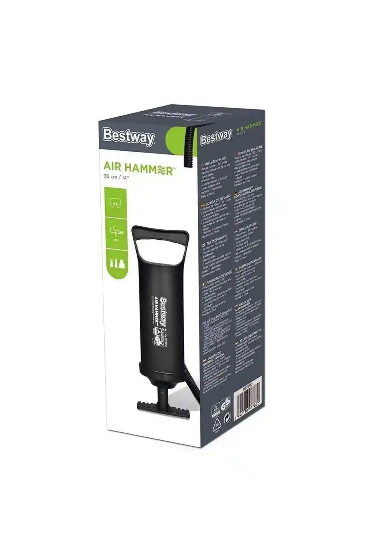 Bestway Bot El Pompası 36 Cm 62003 - Dayanıklı ve Etkili Büyük Boy Şişirme Pompası