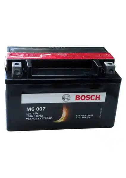 Bosch Motosiklet Aküsü M6 007 Yüksek Performanslı ve Güvenilir Bakımsız Akü