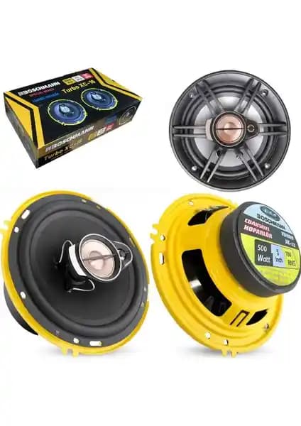 Boschmann 16CM Koaksiyel Oto Hoparlör 600W Güç Kapaklı Tasarım