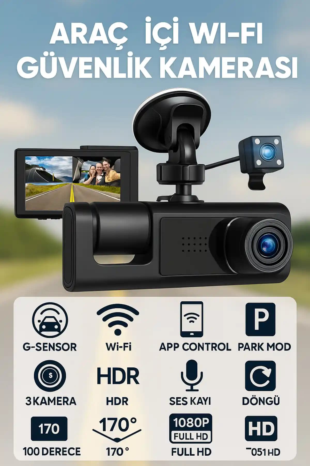 CROW'S TECH 1080P Dash Cam ile Gelişmiş Araç Güvenliği ve Kayıt Sistemleri