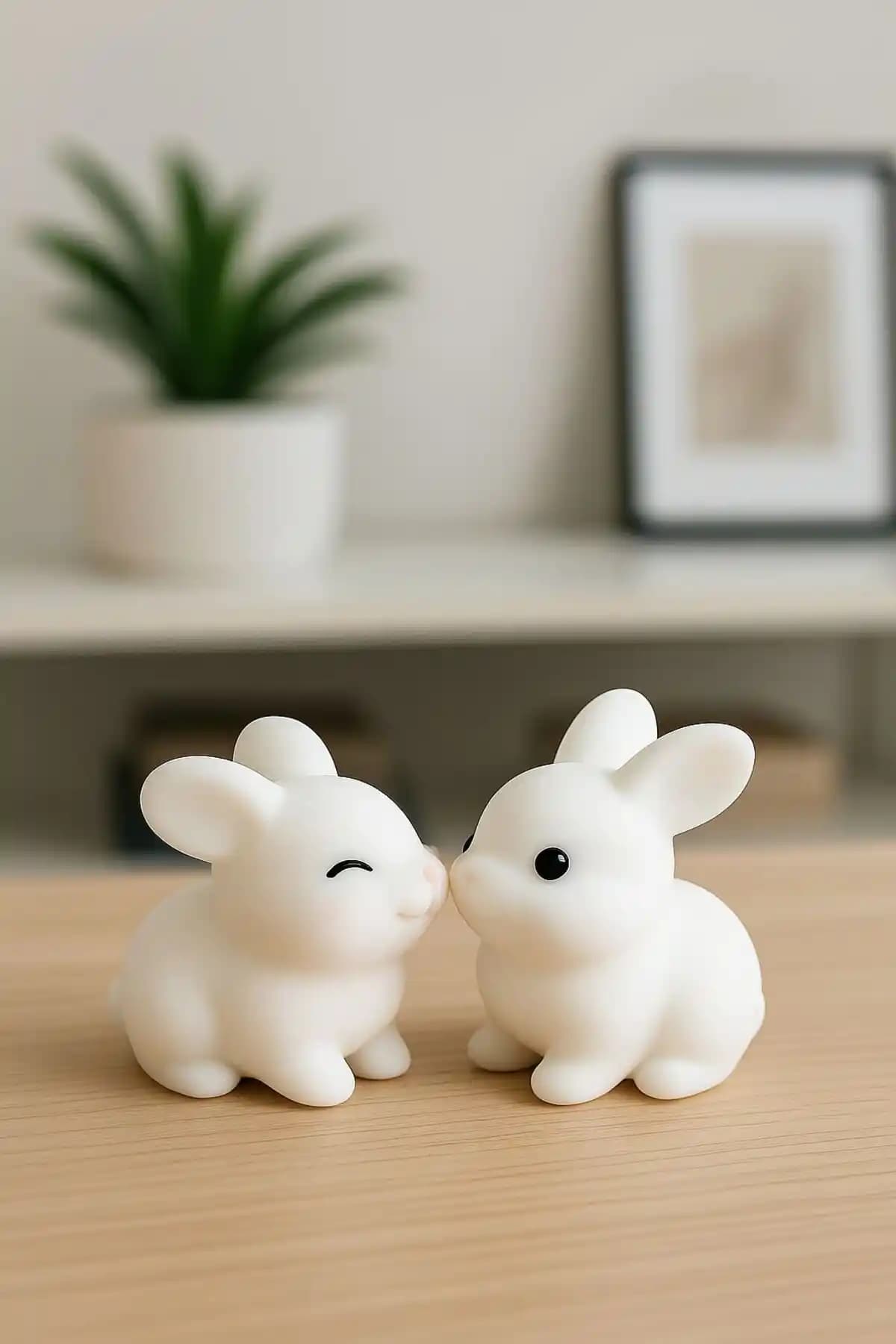 Daniel Lopez Sevimli Tavşan Çift Araba Süsü Dekoratif ve Hediye Seçenekleri