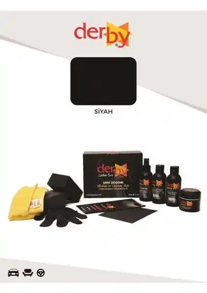 Derby Deri Döşeme Boyama ve Onarım Seti ile Yüzeyleri Yenileme Çözümü