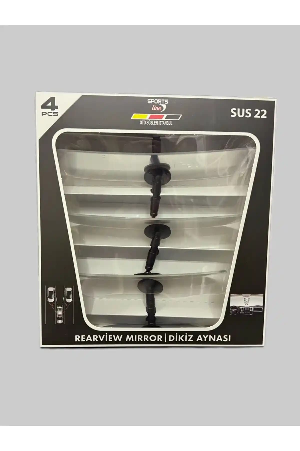 Genel Markalar 4'lü İç Dikiz Aynası: Güvenli Sürüş ve Park Kolaylığı Sağlayan Pratik Çözüm