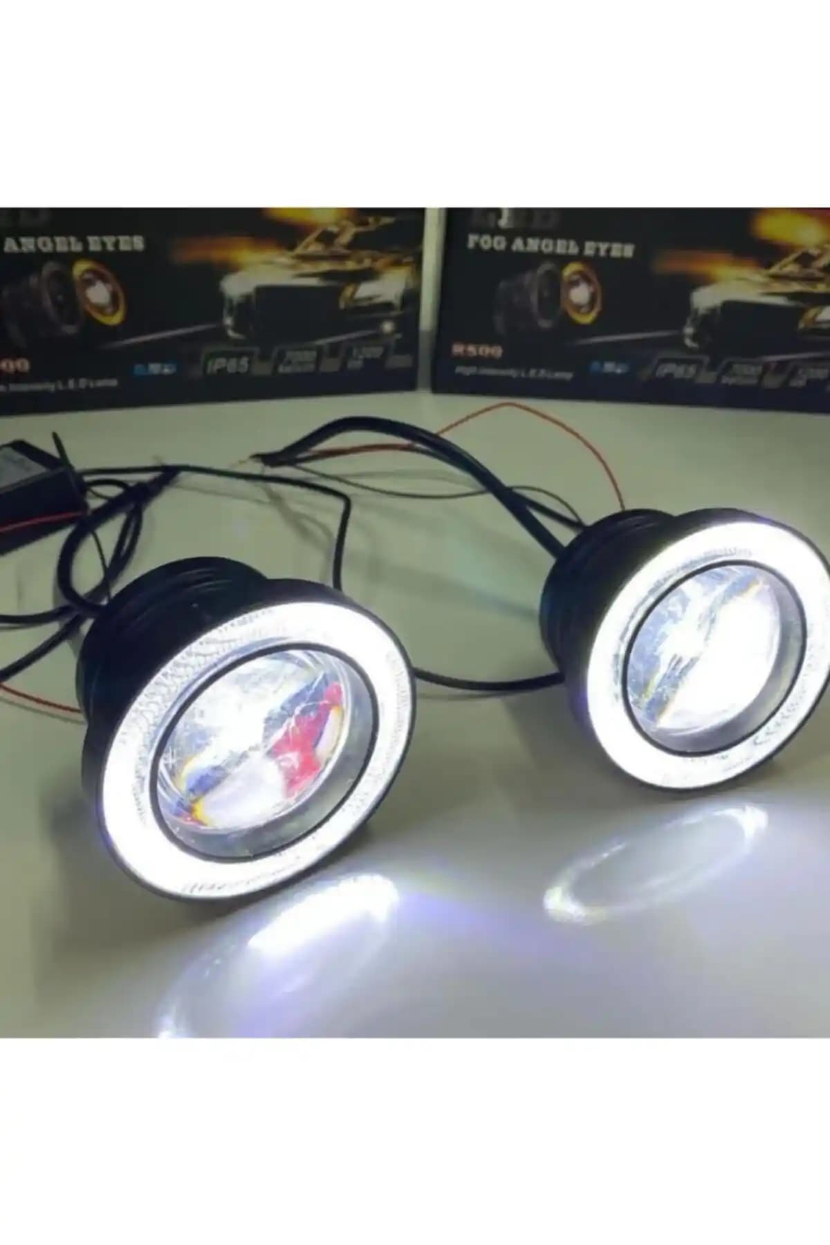 Genel Markalar Beyaz Angel Sis Farı 76 mm Universal Çaplı Güvenli Sürüş İçin