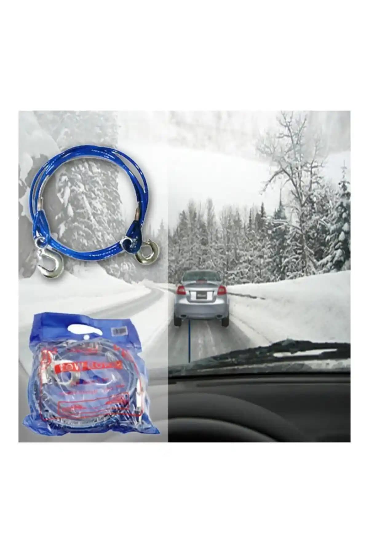 Genel Markalar Çeki Halatı 3 Ton Kapasiteli Çelik İzoleli Güvenli Taşıma Çözümü