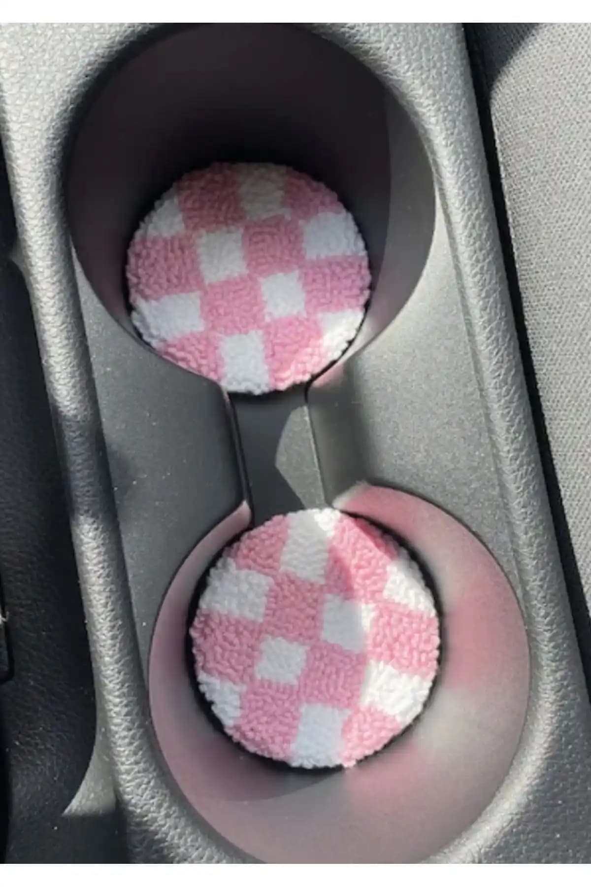Hobivarisler Punch Nakışı Car Coasters: Estetik ve Fonksiyonellik Sunan Araç İçi Bardak Altlıkları