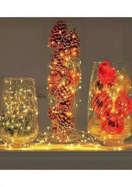 Leds Azfahomestore Peri LED İnce Tel Dekoratif Işık: Çok Yönlü ve Taşınabilir Aydınlatma Çözümü