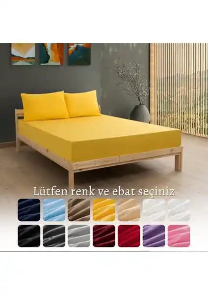 MODELHOME Ranforce Akfil Sarı Lastikli Çarşaf: Dayanıklı ve Konforlu Yatak Örtüsü