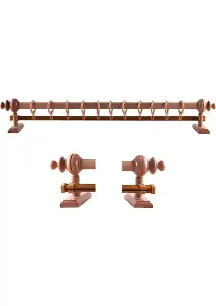 Perdejim Meşe Ahşap Rustik Perde Askısı: Dayanıklı ve Estetik Dekorasyon Aksesuarı