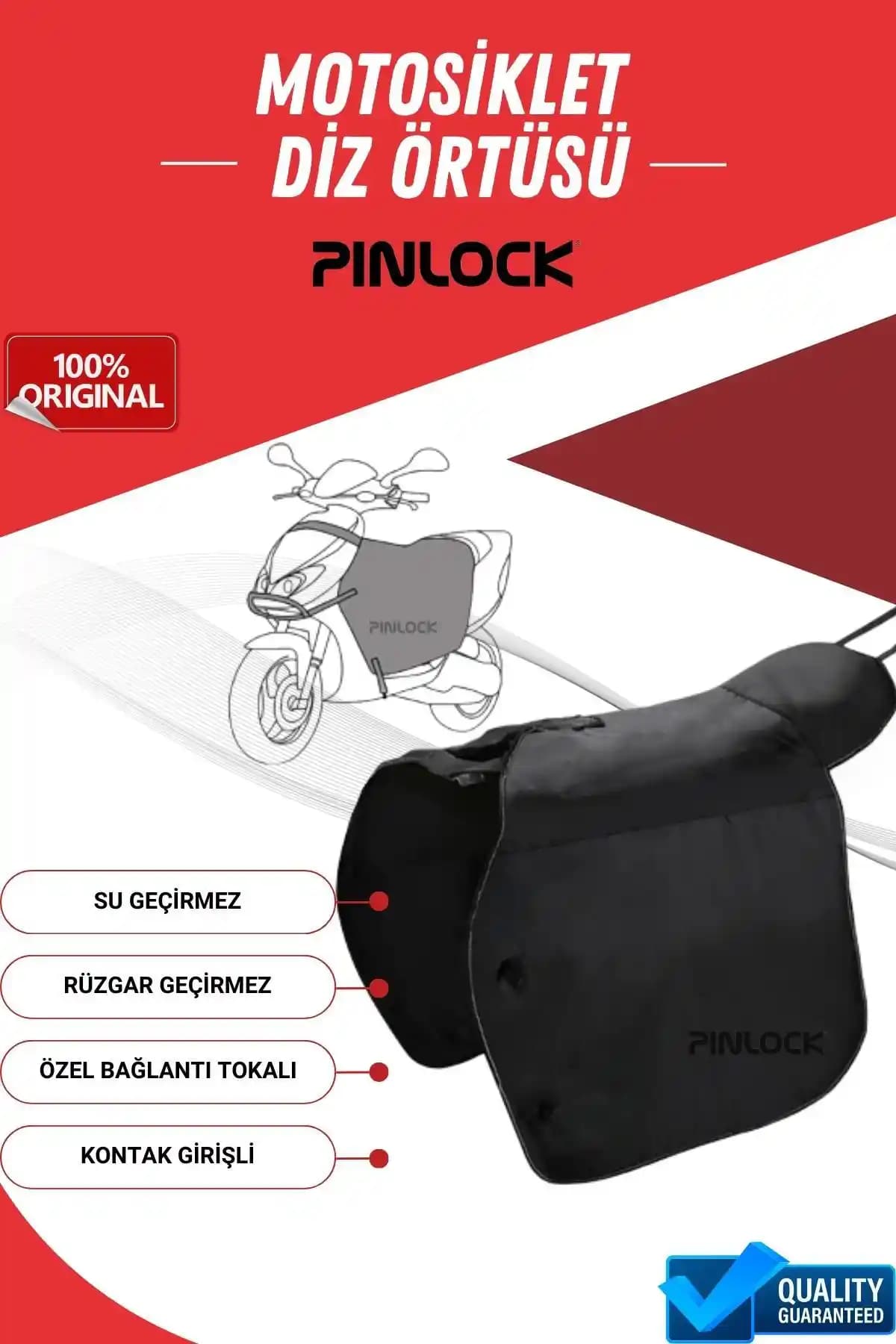 Pinlock Motosiklet Su Geçirmez Scooter Diz Örtüsü Güvenli ve Konforlu Sürüşler İçin