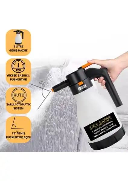 Polham 2 Litre Şarjlı Köpük Püskürtücü ile Çok Yönlü ve Pratik Temizlik Çözümü