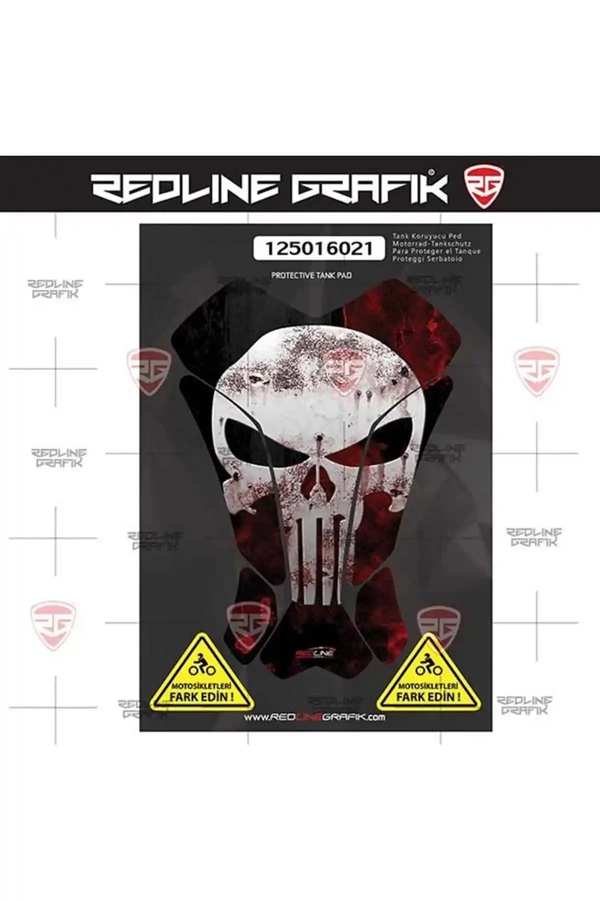 Redline Grafik Punisher Tank PAD: Dayanıklı ve Kolay Uygulamalı Motor Koruma Çözümü