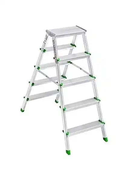 Saraylı Çift Taraflı Alüminyum Merdiven 5+5: Hafif ve Dayanıklı Pratik Erişim Aracı