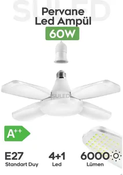 Suled Pervane LED Ampül 60W Enerji Tasarruflu Modern Aydınlatma Çözümü