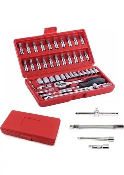 Tolsan 46 Parça Lokma Anahtar Takımı Profesyonel Kullanım İçin Uygun ve Çok Yönlü