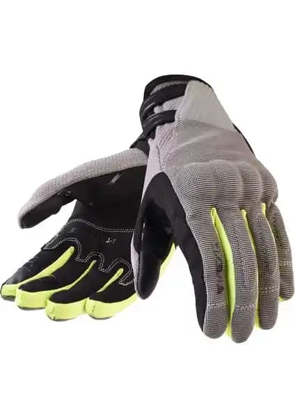 Vexo Globe Eldiven Gri Neon Sarı: Yazlık Koruma ve Konfor Sunan Dayanıklı Eldiven