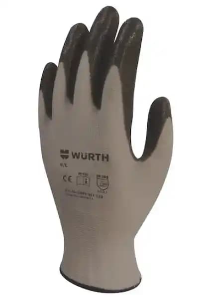 Würth Mekanikçi Siyah İş Güvenliği Eldiveni Yüksek Performans ve Ergonomi Bir Arada