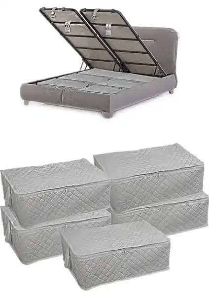 Adarya 5 Adet Baza Altı Hurç Seti: Fonksiyonel ve Estetik Depolama Çözümü