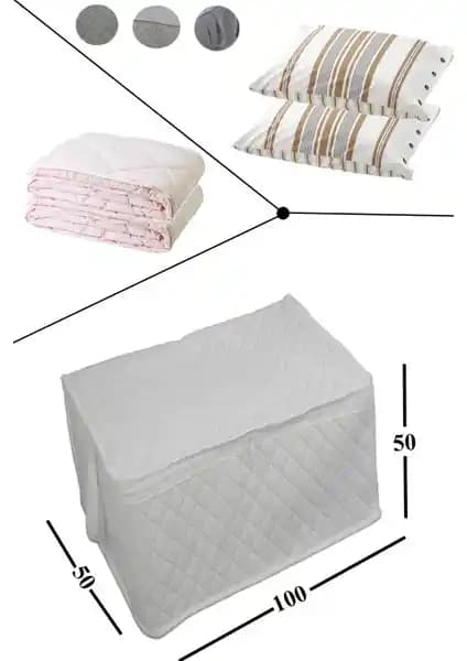 Adarya Mega Boy Yorgan Yastık Hurcu Geniş İç Hacimli Pratik Depolama Çözümü