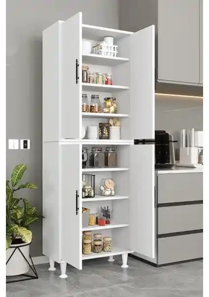 Aeka AE-2086 Bala Beyaz Çok Amaçlı Dolap: Modern ve İşlevsel Tasarım Özellikleri