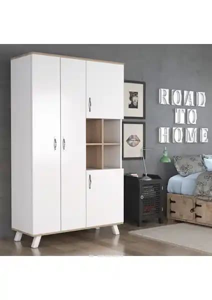 Aeka Atlas 4 Kapaklı Gardrop Modern ve Fonksiyonel Tasarımıyla Dekorasyonunuza Şıklık Katıyor