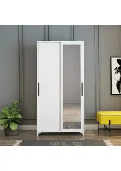 Afilli Olivia Sürgülü Aynalı Portmanto: Modern ve Dayanıklı Mobilya Çözümü