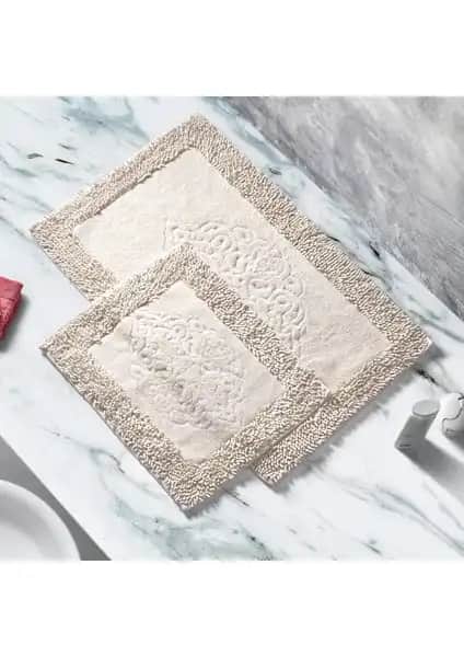 Alanur Home Salina Cotton Makarnalı Yıkanabilir Banyo Paspas Seti ve Klozet Takımı Özellikleri