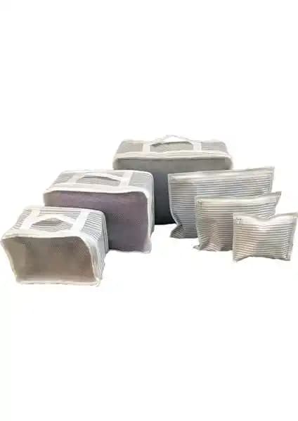 ALAS 6'lı Bavul Düzenleyici Seti Seyahatleriniz İçin Pratik ve Dayanıklı Organizatörler